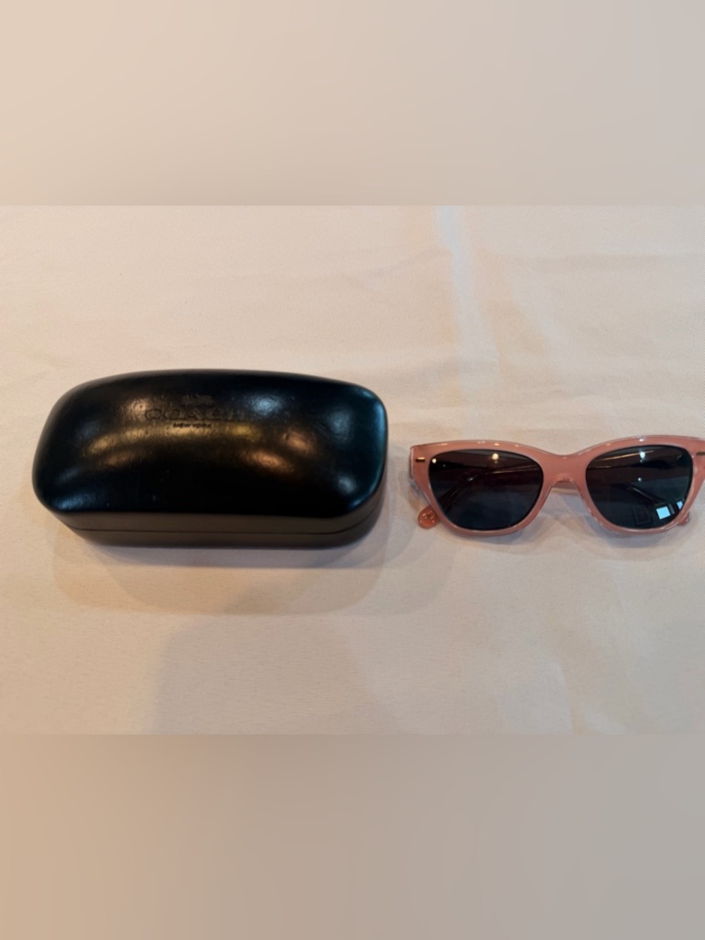 Coach Milky Pink Prescription Cat-Eye Sunglasses with Coach Case HC8370U CH570